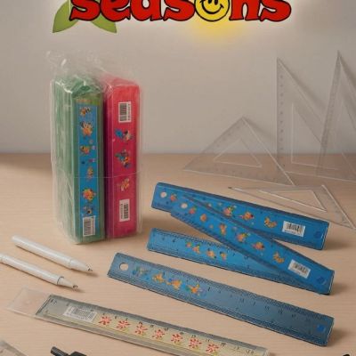 المسطرة مطوة الملونة