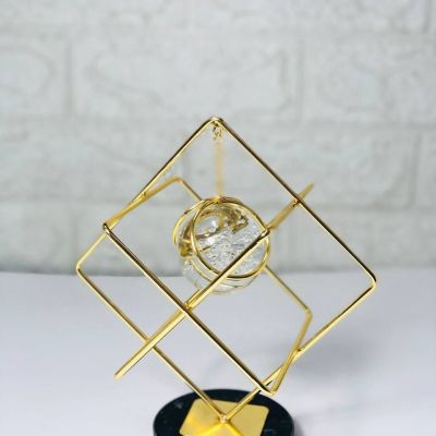 دلاية انتيكة ذهبية ببلورة زجاج 