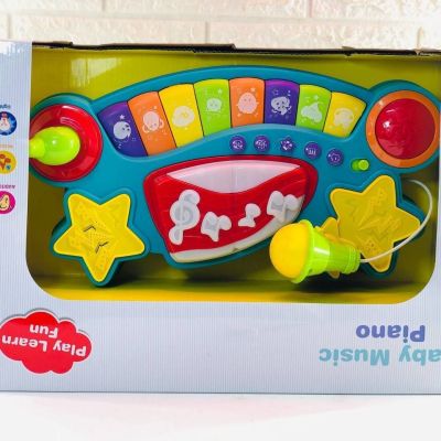 بيانو بيبي اصوات حيوانات وموسيقي ومايك 🎤