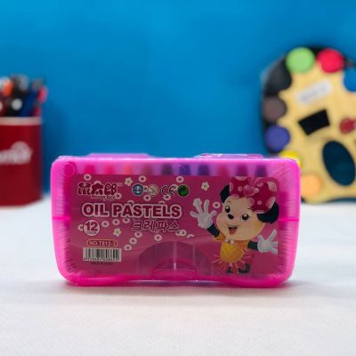 علبة الوان الشمع باستيل البلاستيك 