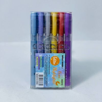 طقم الاقلام المظهر الجليتر ✨ 6️⃣ اقلام 