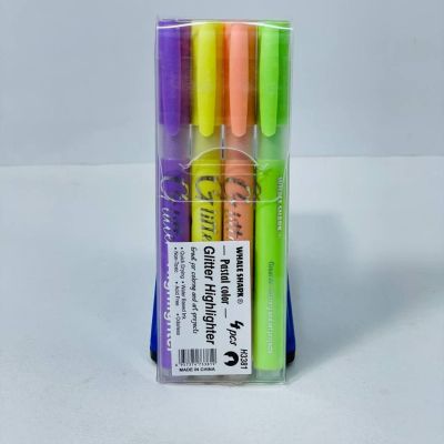 طقم الاقلام المظهر الجليتر ✨  4️⃣ اقلام 