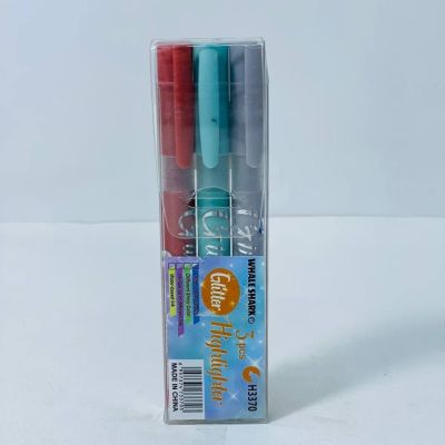 طقم الاقلام المظهر الجليتر ✨  3️⃣ اقلام 