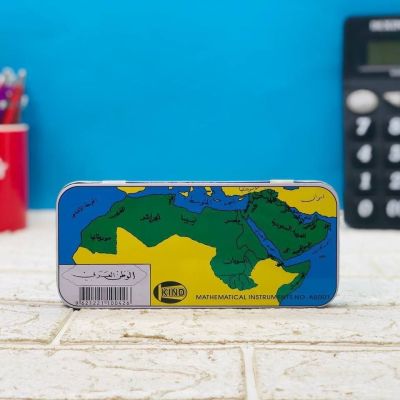 الطقم الهندسي بالعلبة الصفيح 🗃🌏