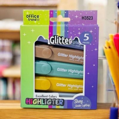 علبة طقم الاقلام المظهر الجليتر ✨