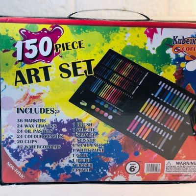 علبة الالوان السوبر ميجا 📦📭🖍🖌🖊✏️ ١٥٠ قطعه تلوين 