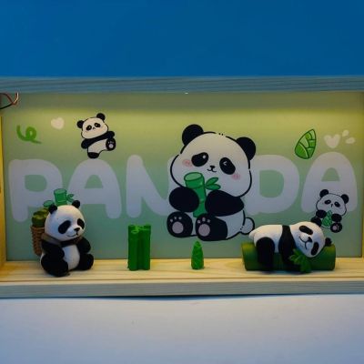 البرواز المجسم الخشب 🪵🪵علي شكل باندا 🐼