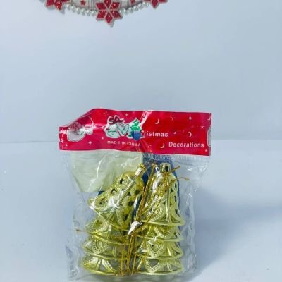 كيس اجراس الكريسماس الذهبي 🔔