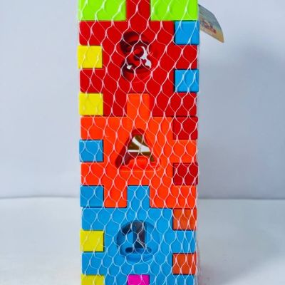 بازل المكعبات البلاستيك التعليمي 🧱🔠🔢