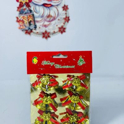 كارت اجراس الكريسماس الذهبي الصغيرة 🔔🔔🟡