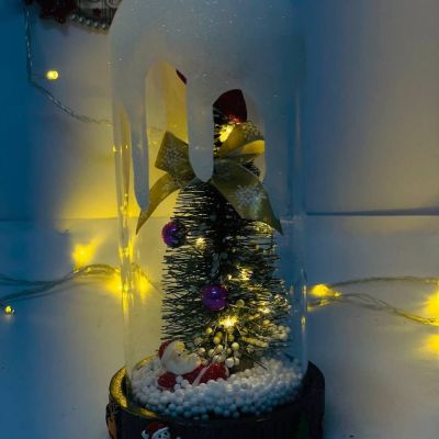 الزجاجة النور بالقاعدة الخزف🪘⛄️🎅🏻