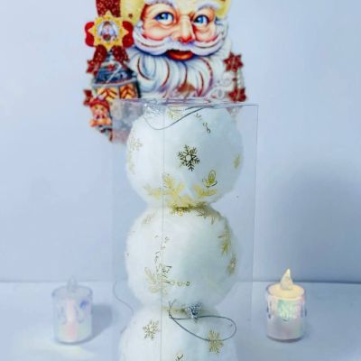 علبة الكور الفاكيوم الفرو الابيض بالذهبي ⚪️⚪️❄️❄️