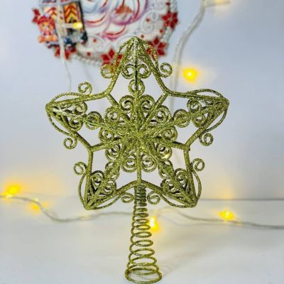  النجمة المعدن الذهبي للشجرة ⭐️ 