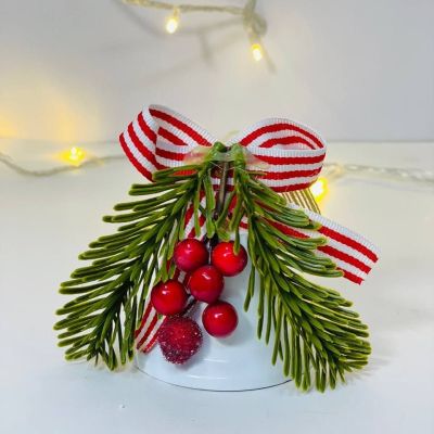 جرس الكريسماس  المعدن ⭕️⭕️🔔🔔 بالفبونكة و الكريز 🎀🍒🎁