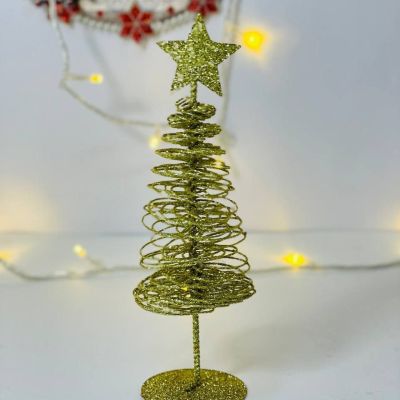 شجرة المكتب🎄 الخامة المعدن الذهبي ✨🎄