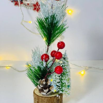 شجرة المكتب🎄 الخامة التل بالكريز و الخرشوف 🍒 بتنور 💡