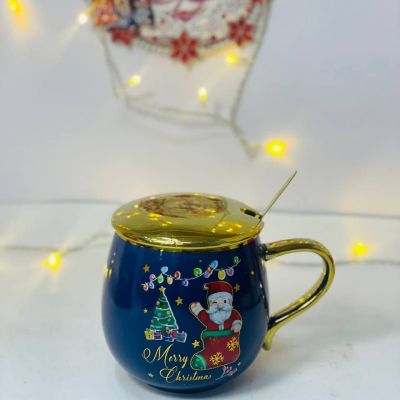 المج الخزف المجسم بالغطاء الدهبي 🟡