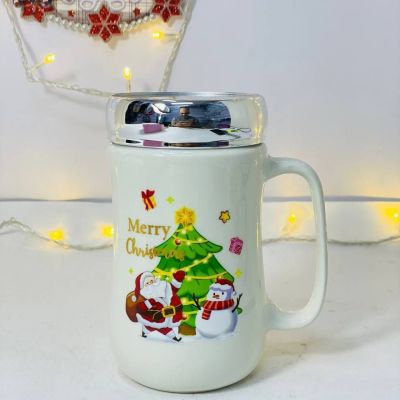  المج الخزف المطبوع عليه أشكال الكريسماس🎄🧑🏻‍🎄🎅🏻