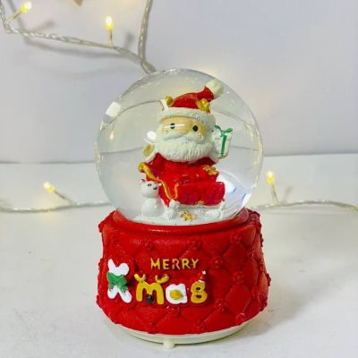  بلورة بابا نويل بالمركبة و سنومان 🎅🏻☃️☃️❄️ والثلج ❄️❄️