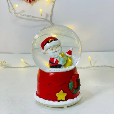 بلورة بابا نويل و الهدية 🎅🏻🎅🏻🎁🎁 والثلج ❄️❄️