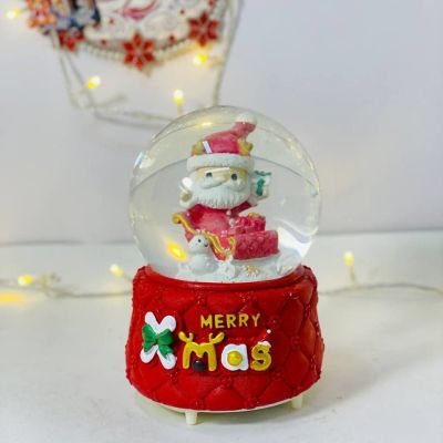  بلورة بابا نويل بالمركبة و سنومان 🎅🏻☃️☃️❄️ والثلج ❄️❄️