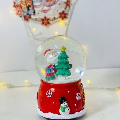  بلورة بابا نويل و شجرة الكريسماس و الهدايا 🎅🏻🎄🎄🎁❄️ والثلج ❄️❄️