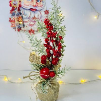  شجرة المكتب🎄 شجرة الخيش 🪢🪢الاخضر في ابيض والثلجي 🟢⚪️❄️