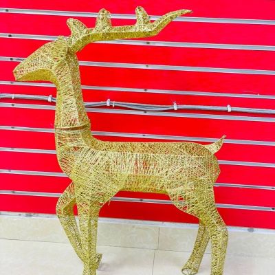  غزالة بابا نويل المعدن 🎅🏻🦌 ٨٠ سم