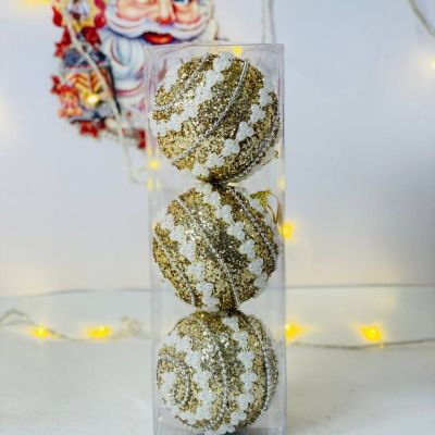 علبة الكور الفوم 🟡🟡بالجليتر الدهبي 🟡❄️❄️