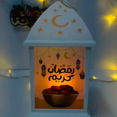 الفانوس المربع بزجاج المصنفر 🟥🕌🪞