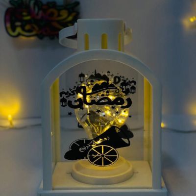 الفانوس البيضاوي بزجاج 🔃🕌🪞و لمبة ليد 💡