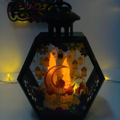 الفانوس الخماسي بزجاج 5️⃣🙌🏻🕌🪞و 3️⃣ شموع 🕯️