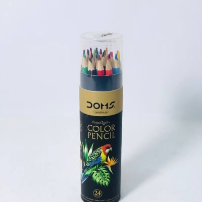 استاند انبوبة الالوان الخشب و الغطاء البراية